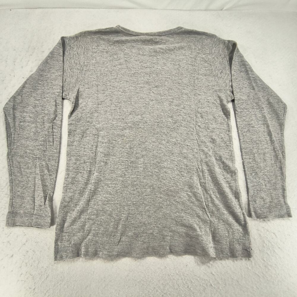 Fox Casual Crew Neck Graphic Long Sleeve T Shirt Mens Size Medium M Gray - Picture 9 of 9